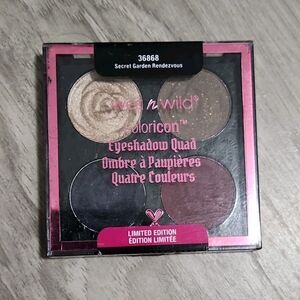 wet n wild Coloricon Eyeshadow Quad Secret Garden Rendezvous Shimmer LE 36868